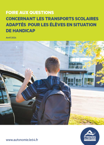 Foire aux questions concernant les transports scolaires adapté pour les élèves en situation de handicap