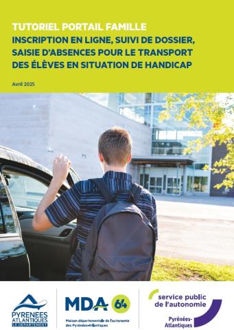 Tutoriel portail famille - Inscription en ligne, suivi de dossier, saisie d'absences pour le transport des élèves en situation de handicap